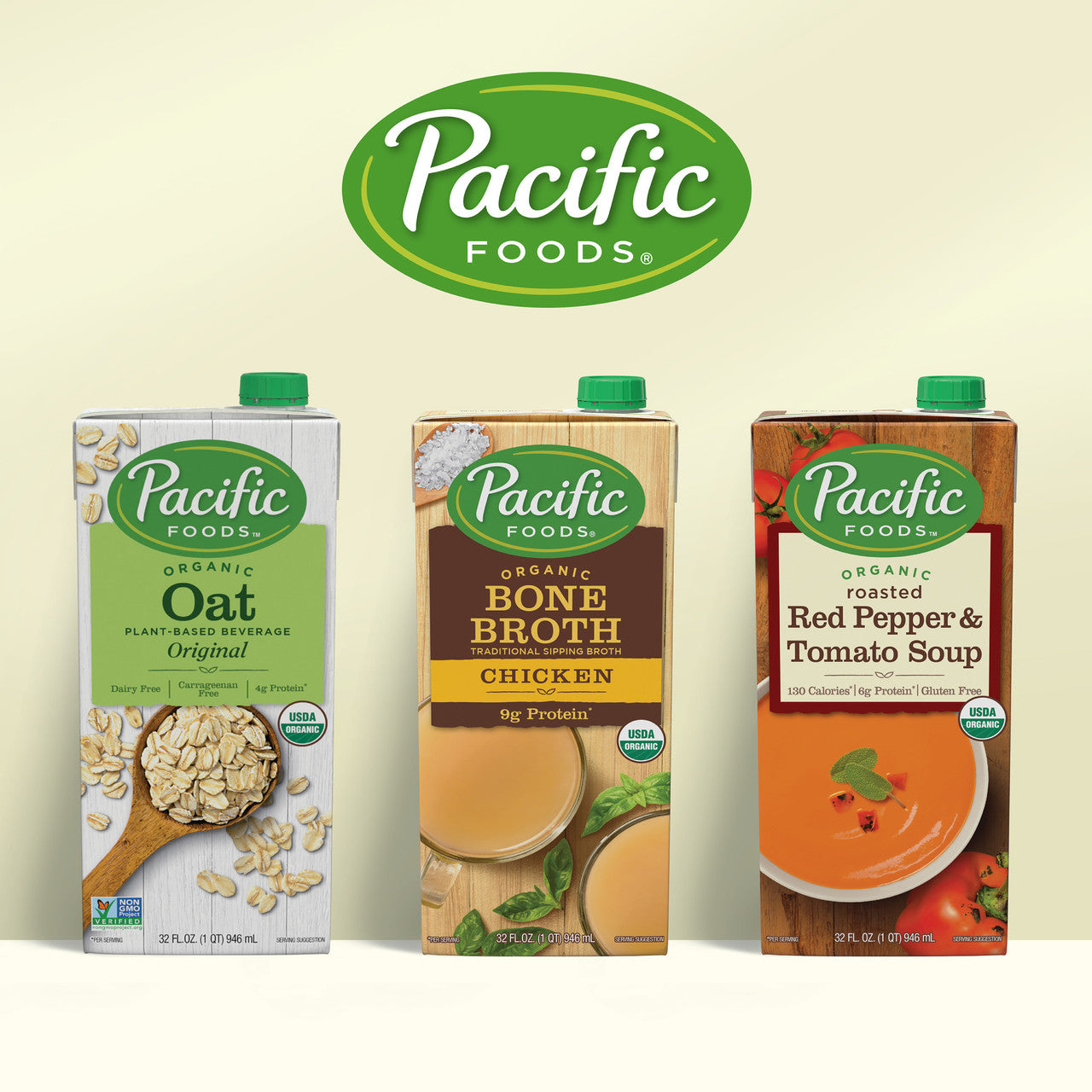 Pacific Natural Chicken Broth (12x32 Oz)