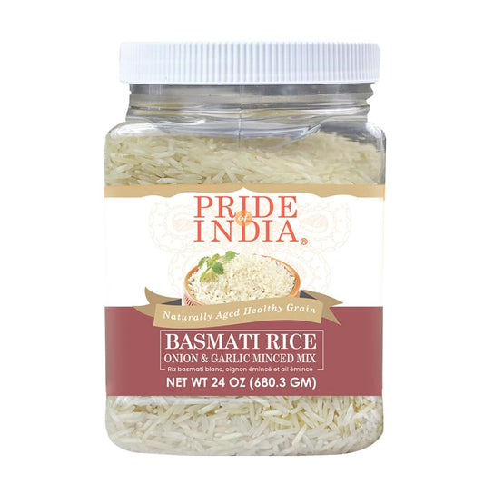 Extra Long Basmati Rice with Minced Onion and Garlic