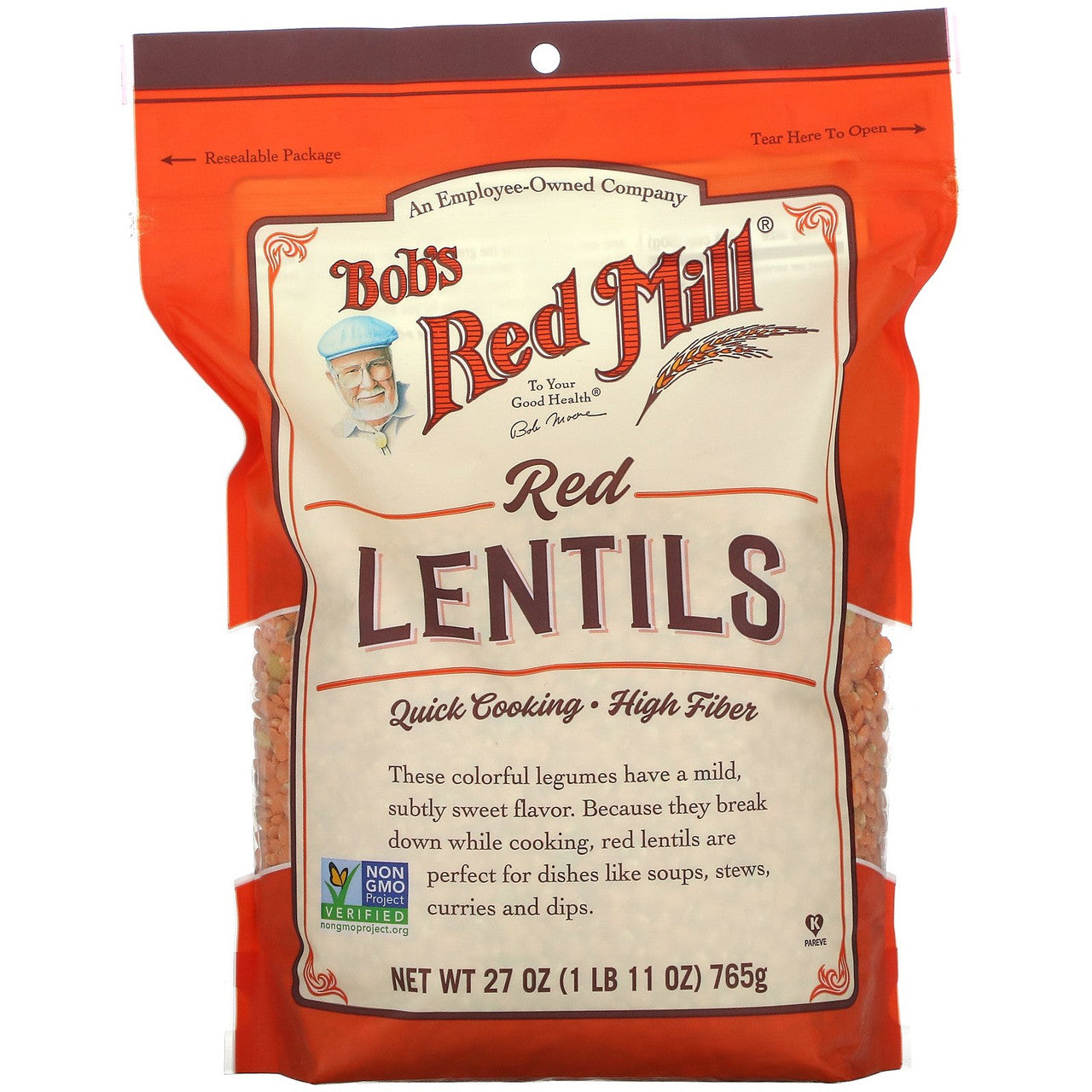 BOBS BEANS RED LENTILS ( 4 X 27 OZ   )-0