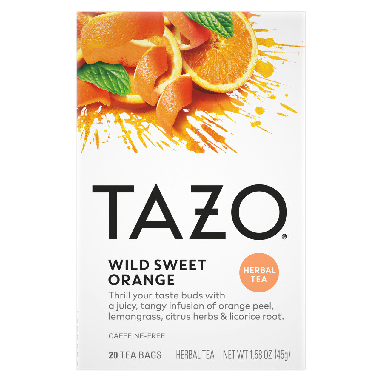 Tazo Tea Herbal Wild Sweet Orange Tea (6x20 Bag)-7