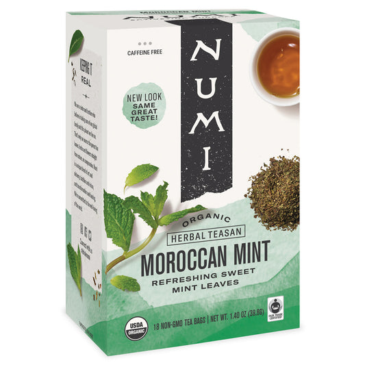 Numi Tea Moroccan Mint Herbal Tea (6x18 Bag)-0