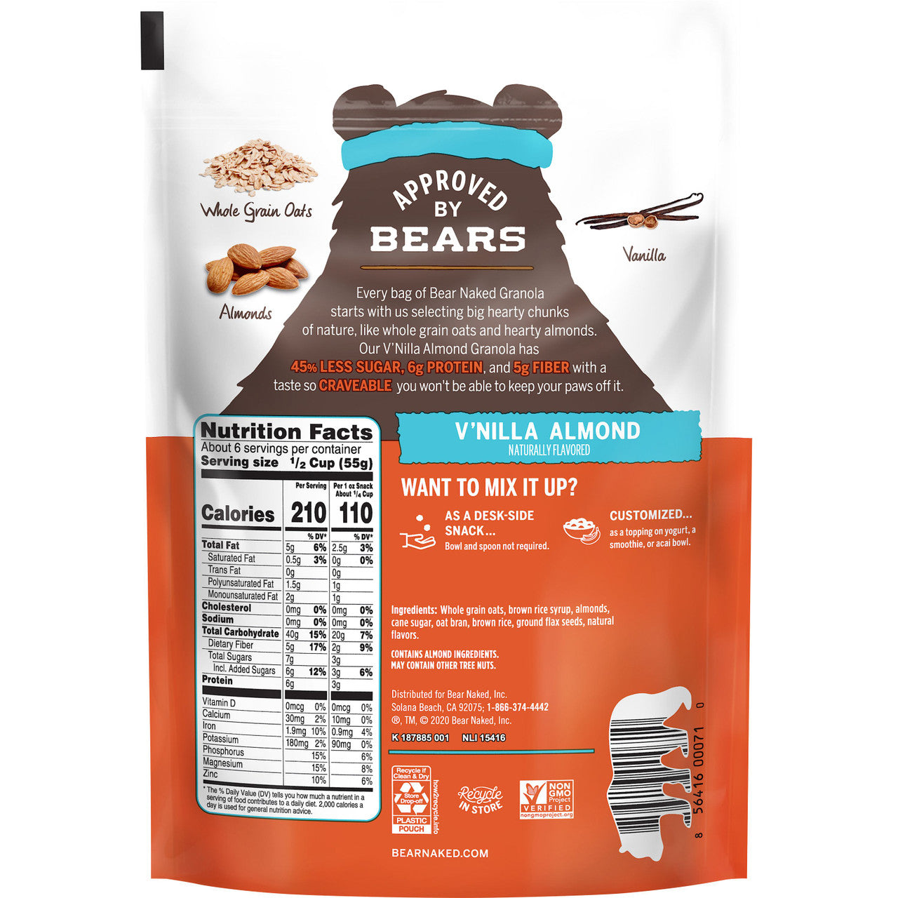 Bear Naked Vanilla Almond Crunch (6x12OZ )-3
