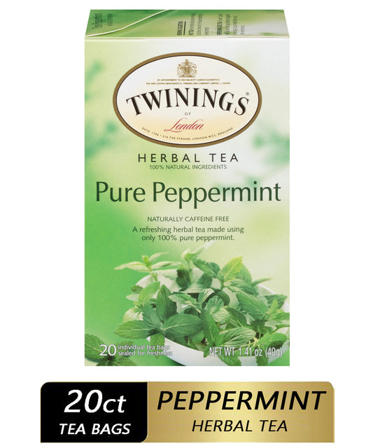 Twinings Pure Peppermint Tea (6x20 Bag)-0