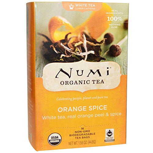 Numi Tea Orange Spice White Tea (6x16 Bag)-0