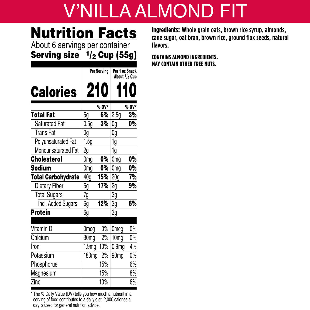 Bear Naked Vanilla Almond Crunch (6x12OZ )-1