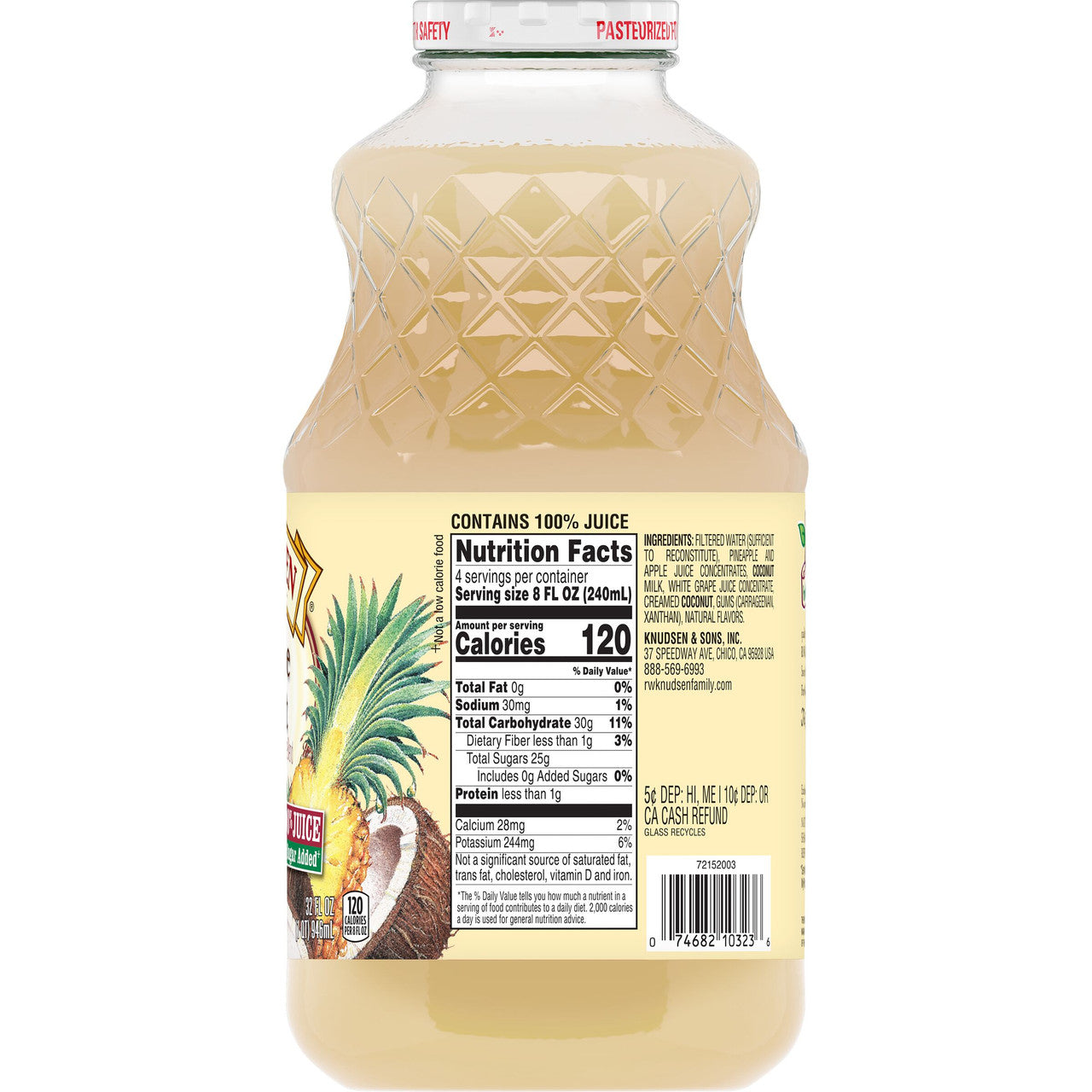 KNUD PINEAPPLE COCONUT ( 6 X 32 OZ   )-1