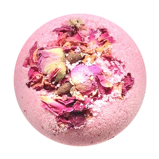 Therapeutic Bath Bomb - Palmarosa & Rose Essential Oils-0